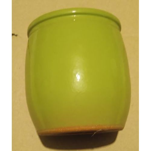 Petit Pot De Yaourt - "Cermer " - En Céramique - Vert - Vintage