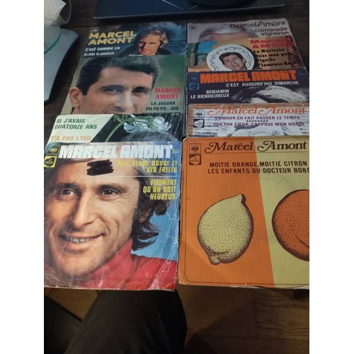 Marcel Amont . Lot De 9 X 45 Tours Single & Ep