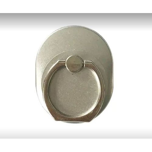 Anneau De Telephone Portable Argent Rond