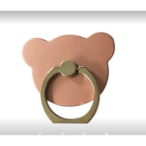 Anneaux De Telephone Portable En Forme De Ours Rose