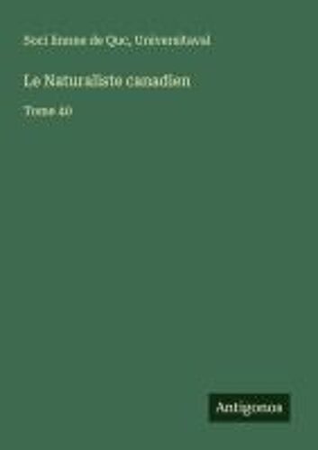 Le Naturaliste Canadien