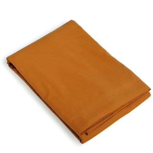 Drap Plat Percale De Coton Caramel 240x300