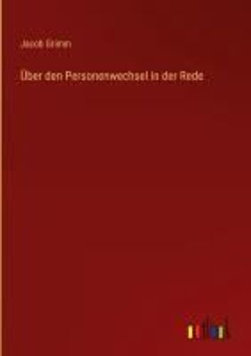 Über Den Personenwechsel In Der Rede