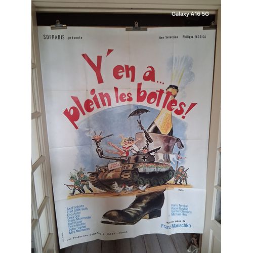 Y'En ..Plein Les Bottes ! - 1975 - Affiche Originae Francaise Pliee 120 X 160 - Guerre De 1939/45 - Occupation  - Tank - Champagne - Poule