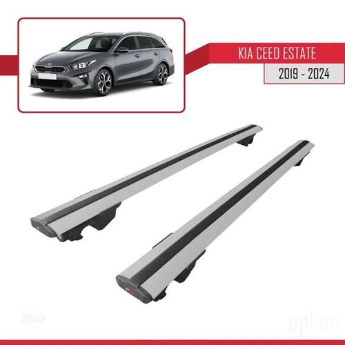 Porte-Bagages De Toit - Kia - Hook - Aluminium - Gris - Charge Utile 300 Kg