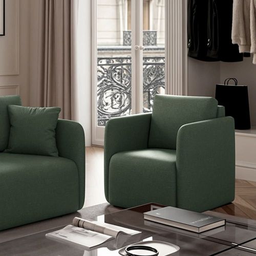 Fauteuil En Polyester Vert