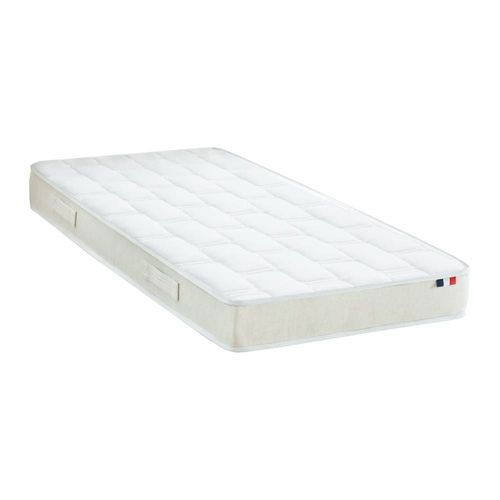 Sommier électrique matelas 100% latex beige 90x190