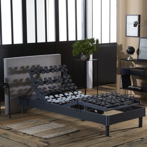 Sommier Électrique À Plots Gris Anthracite Made In France 90x200