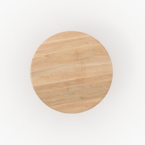 Table Ronde En Bois De Manguier 4 Personnes