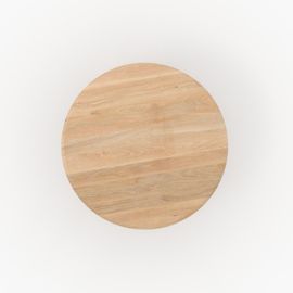 Table Ronde En Bois De Manguier 4 Personnes