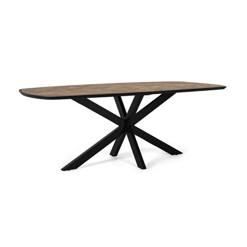 Table À Manger En Bois De Manguier Aux Coins Arrondis 220 Cm