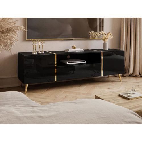 Meuble Tv Effet Bois Noir