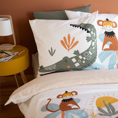 Parure De Lit Microfibre Imprimé Savane 140x200cm