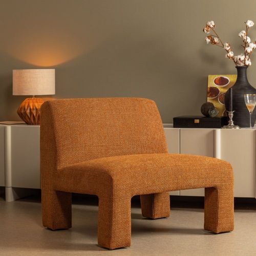 Fauteuil En Polyester Cuivré
