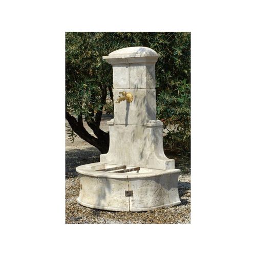 Fontaine Jardin Pierre Reconstituée 79 X 49x 113 Cm
