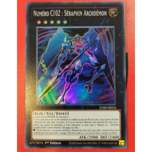 Yu Gi Oh Jush Fr056 Numero C102 Seraphin Archdemon Super Rare