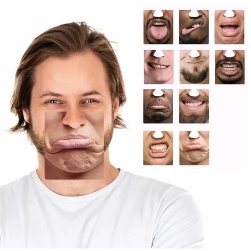 P'tit Clown Re22576 - Lot De 10 Drôles De Têtes Photobooth