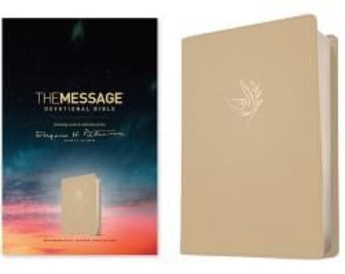 The Message Devotional Bible (Leather-Look, Driftwood Dove)