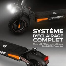 Trottinette électrique E Cross Pro 2 - 1600W - Noire - Occasion