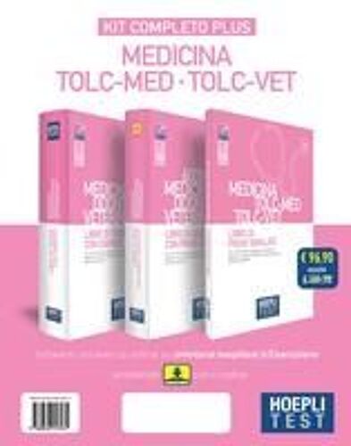 Hoepli Test. Medicina, Odontoiatria, Veterinaria Tolc-Med E Tolc-Vet. Kit Completo Plus: Libro Di Teoria Con Esercizi-6000 Quiz-Libro Di Prove Simulate