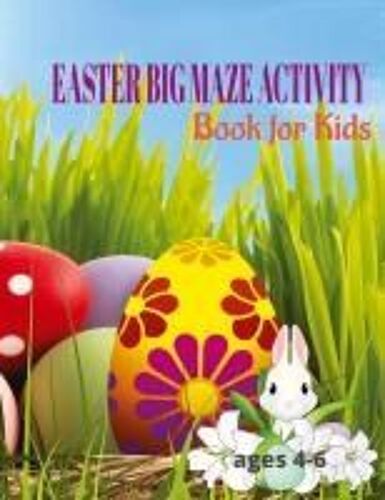 Easter Big Maze Activity Book For Kids