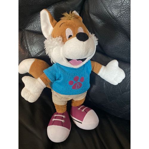 PELUCHE PUBLICITAIRE RENARD BELAMBRA CLUBS MARRON 27 CM