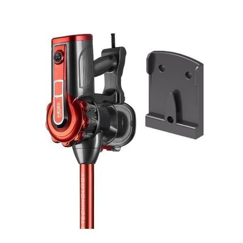 Haeger VC-600.048A aspirateur balai et balai électrique Aspirateur-balai 2 en 1 Secteur Sec Cyclonique Sans sac 0,6 L 600 W Noir, Rouge