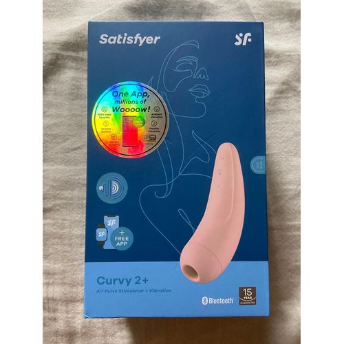 Satisfyer Curvy 2 + Air Pulse | Stimulateur Clitoridien ¿ Occasion Jamais Utilisé, Vendu Dans Sa Boîte D¿Origine Avec Son Câble De Chargement 