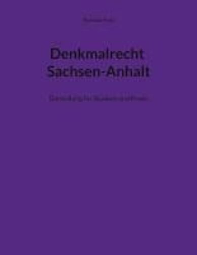 Denkmalrecht Sachsen-Anhalt