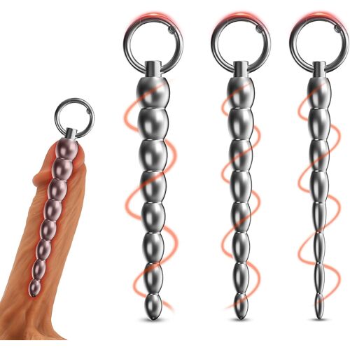 3 Pcs Dilatateur Urétral En Acier Inoxydable,Plug Pénis Sondes Urétrales Masturbateur Ensemble De Sextoys Adultes Pour Hommes