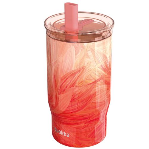 Bouteille Isotherme 720ml Modèle Mist Avec Paille Intégrée Quokka Rose