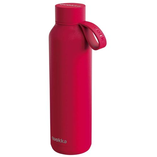 Bouteille Isotherme 630ml Collection Solid Avec Sangle Quokka Rouge
