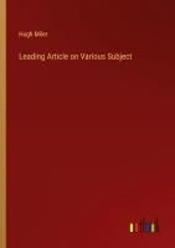 Leading Article On Various Subject