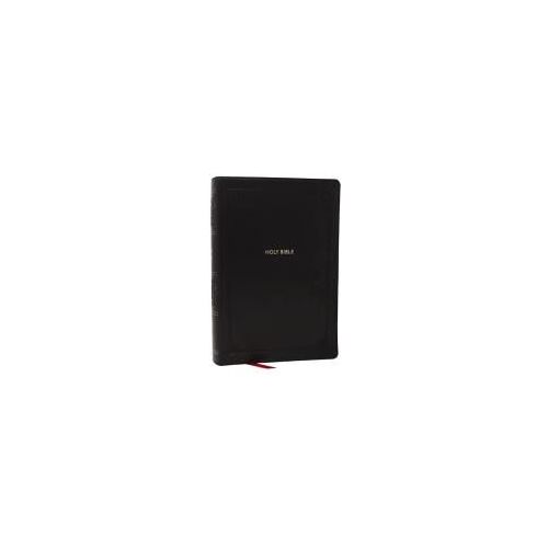 Nkjv Giant Print End-Of-Verse Reference Bible, Black Leathersoft, Red Letter, Comfort Print