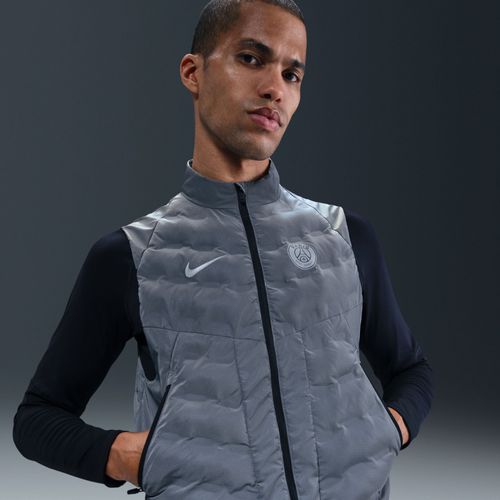 Veste Sans Manches De Foot Nike Therma-Fit Adv Paris Saint-Germain Running Division Pour Homme - Gris
