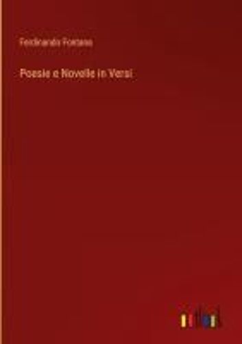 Poesie E Novelle In Versi