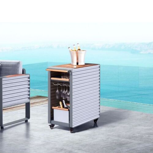 Desserte De Jardin Grise En Aluminium Haut De Gamme