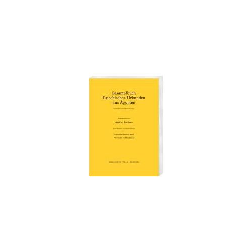 Sammelbuch Griechischer Urkunden Aus Ägypten / Sammelbuch Griechischer Urkunden Aus Ägypten. Wortindex Zu Band 30