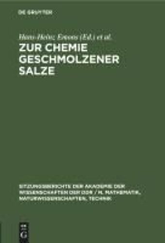 Zur Chemie Geschmolzener Salze