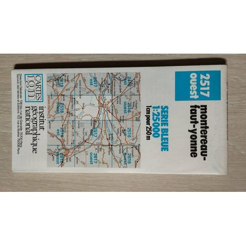 Carte Ign Série Bleue Montereau-Faut-Yonne