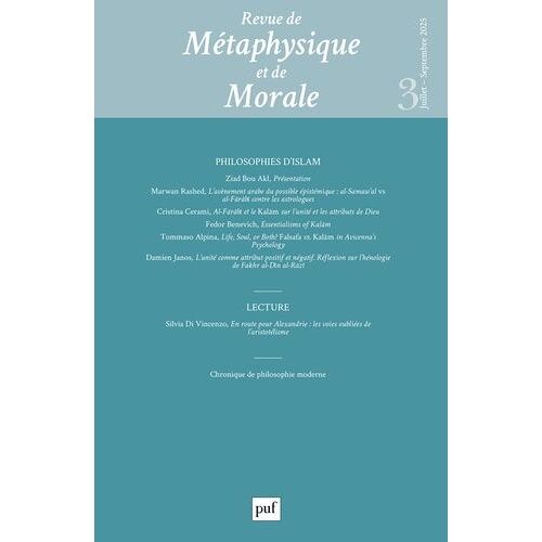 Revue De Metaphysique Et Morale, 2025-3