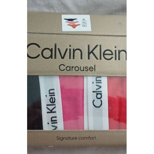 Pack 3 Strings Coton Extensible Calvin Klein Femme Xl