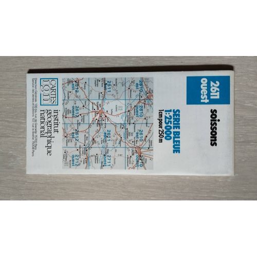 Carte Ign Série Bleue Soissons