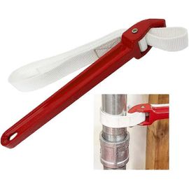 Clé à sangle,clé à sangle de 12 pouces Ceinture réglable Sangle Clé à bande Couvercles de bocaux Resserrer Desserrer Plomberie Aussi