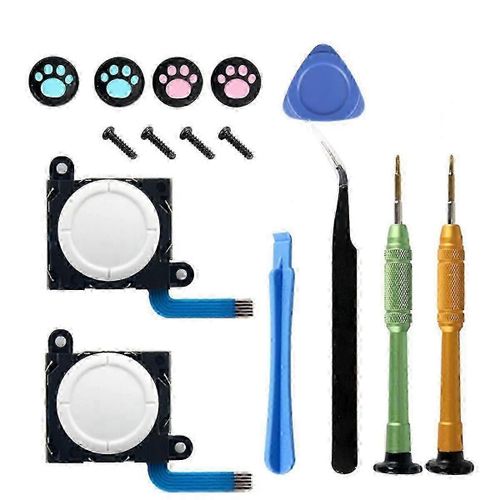 Kit De Réparation De Joystick Analogique 3d Switch Lite Joycon Controller Lr Joystick + Tournevis + Pièces De Réparation De Capuchon De Joystick