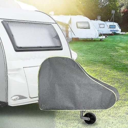Housse De Barre De Remorquage De Remorque,Housse De Protection De Caravane Et De Remorque,Housse De Barre De Remorquage Universelle,- Gris