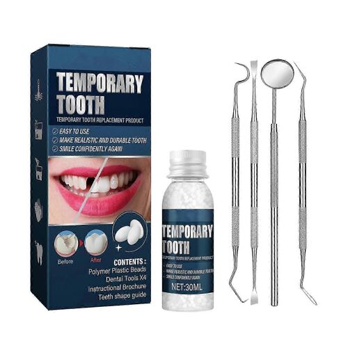 Kit De Réparation Dentaire Temporaire Résine Réparer Les Fausses Dents Cassées Combler Les Lacunes Prothèse Dentaire 