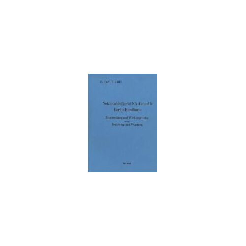 D.(Luft) T. 4402 Netzanschlußgerät Na 4a Und B Geräte-Handbuch