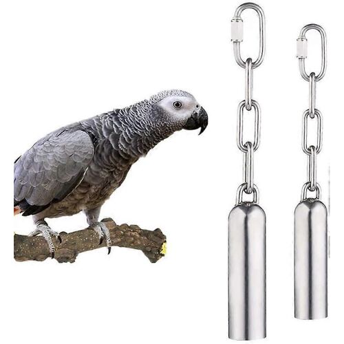 Jouets De Cloche En Acier Inoxydable Pour Perroquets 2 Pièces,Jouets De Cloche En Acier Inoxydable Avec Un Son Doux Pour Oiseau
