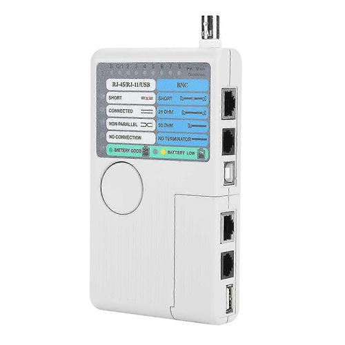 Testeur de câble réseau LAN portable 4-en-1 Télécommande RJ11 RJ45 USB BNC pour UTP STP Câbles Tracker